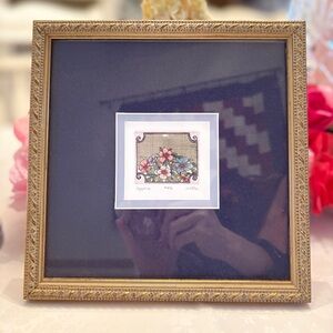 Hand Drawn Floral Piece Victorian Style